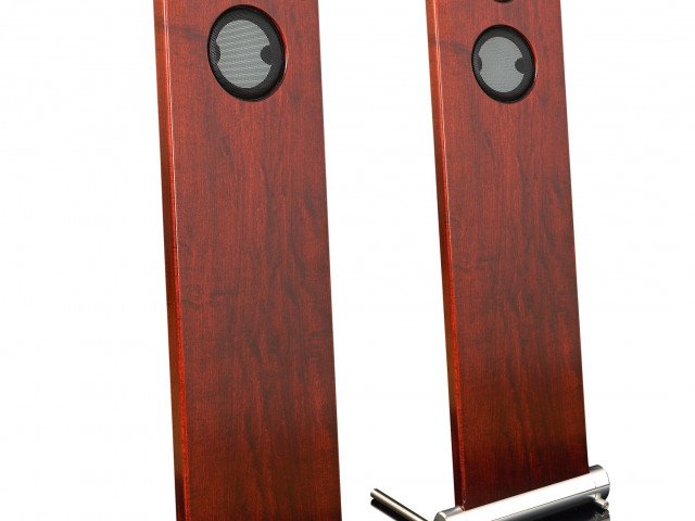012d-JK Acoustics Prestige Air luidsprekers - mahonie - vooraanzicht - vrijgemaakt