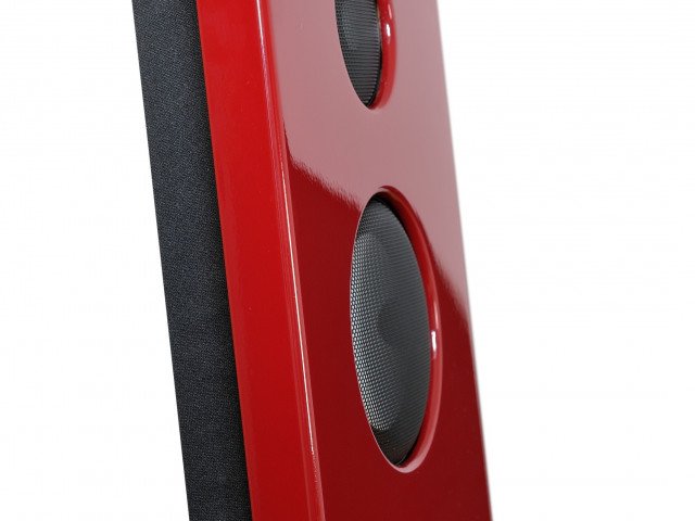 004d-JK Acoustics Prestige Air luidsprekers - donkerrood - detail - vrijgemaakt