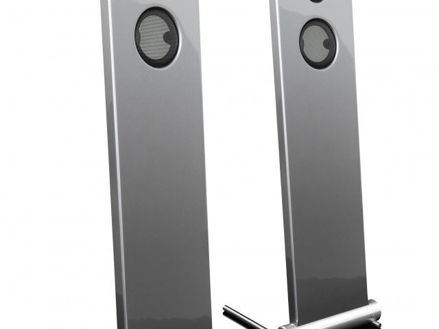 011d-JK Acoustics Prestige Air luidsprekers - zilver metallic - vooraanzicht - vrijgemaakt