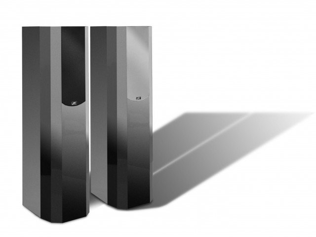 024-JK-Acoustics Optima 6 luidsprekers met zwart en grijs frontdoek